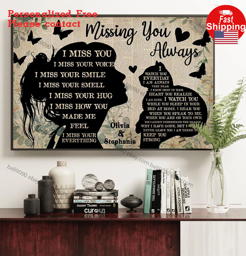 Personalized Memorial Gift For Loss Of Cat, Missing You Always Poster, Loss O…