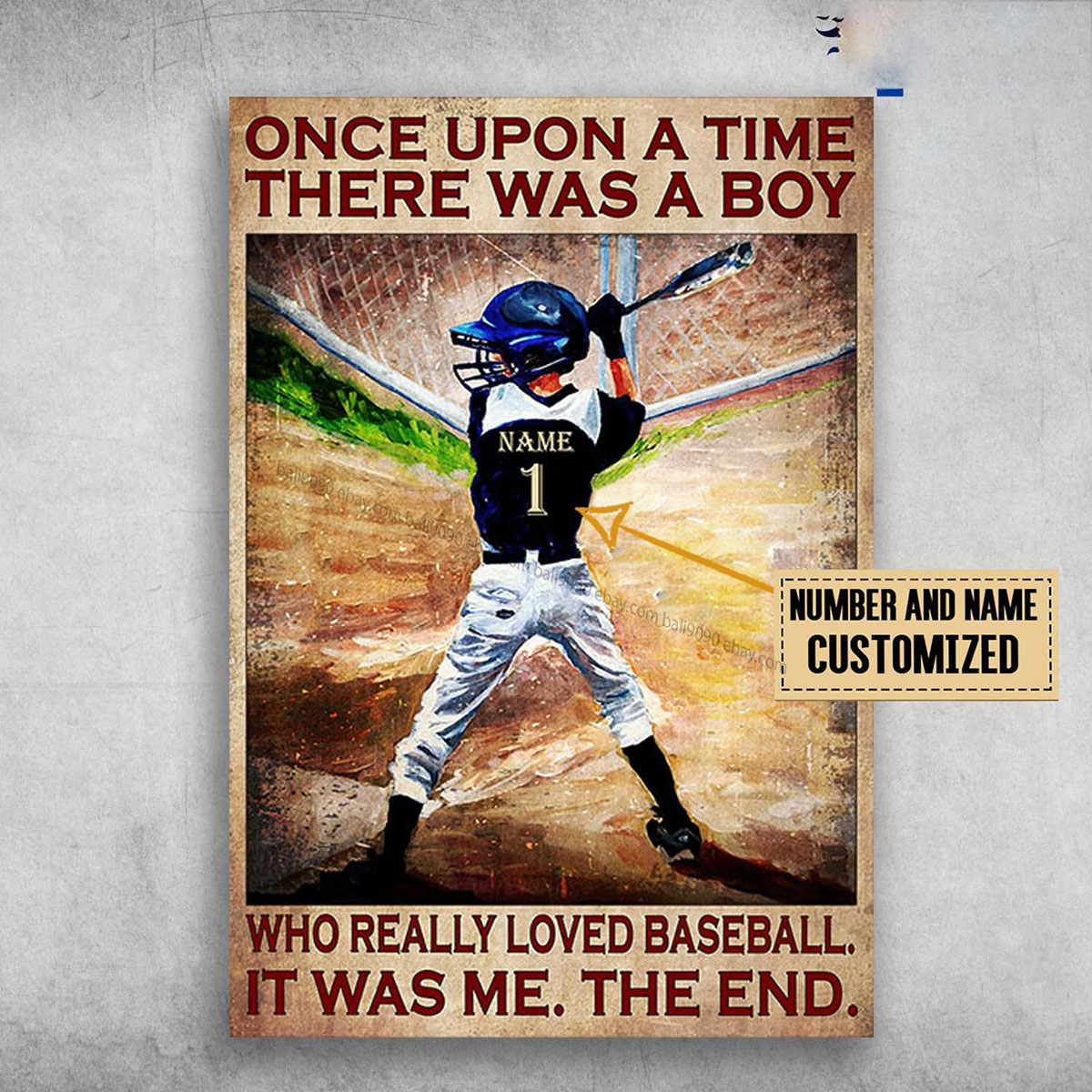 Baseball Player, Once Upon A Time, There Was A Boy, Who Really Loved Baseball…