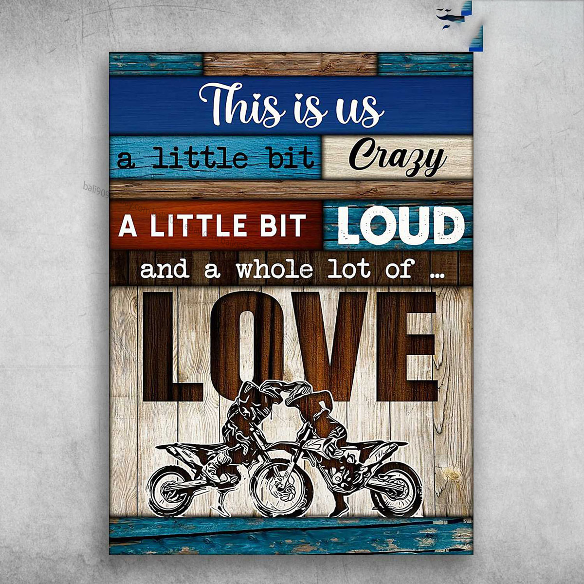 Biker Couple, Motocross Lover – This Is Us, A Little Bit Crazy, A Little Bit …