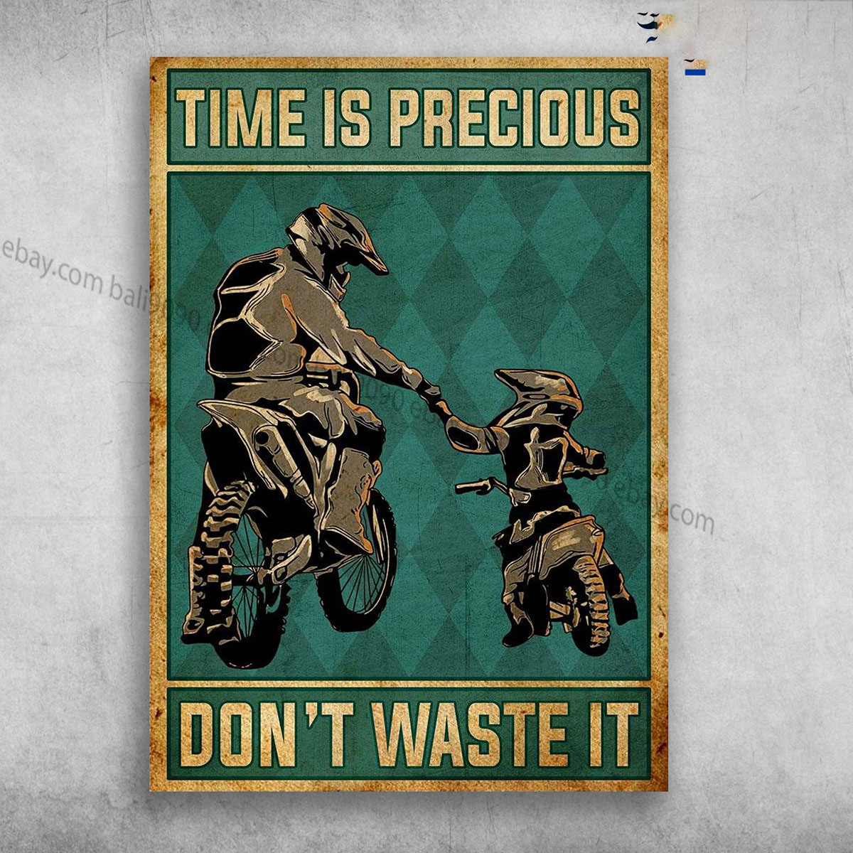 Dad And Son Motorcycle – Time Is Precious, Don’t Waste It
