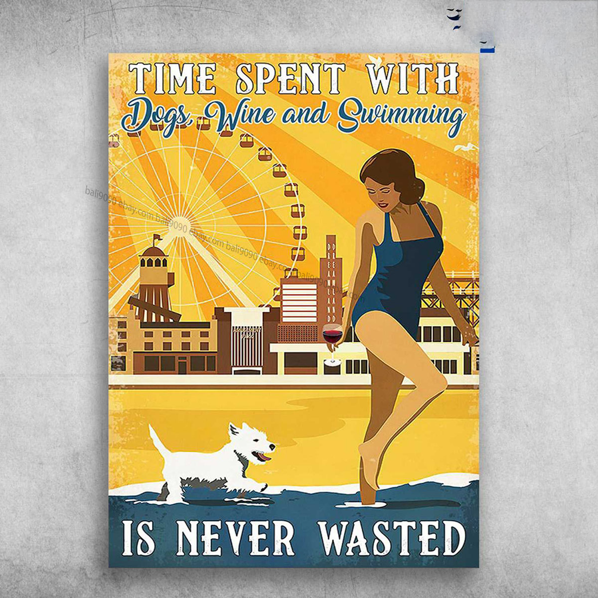Drink And Swim – Time Spent With Dogs, Wine And Swimming, Is Never Wasted