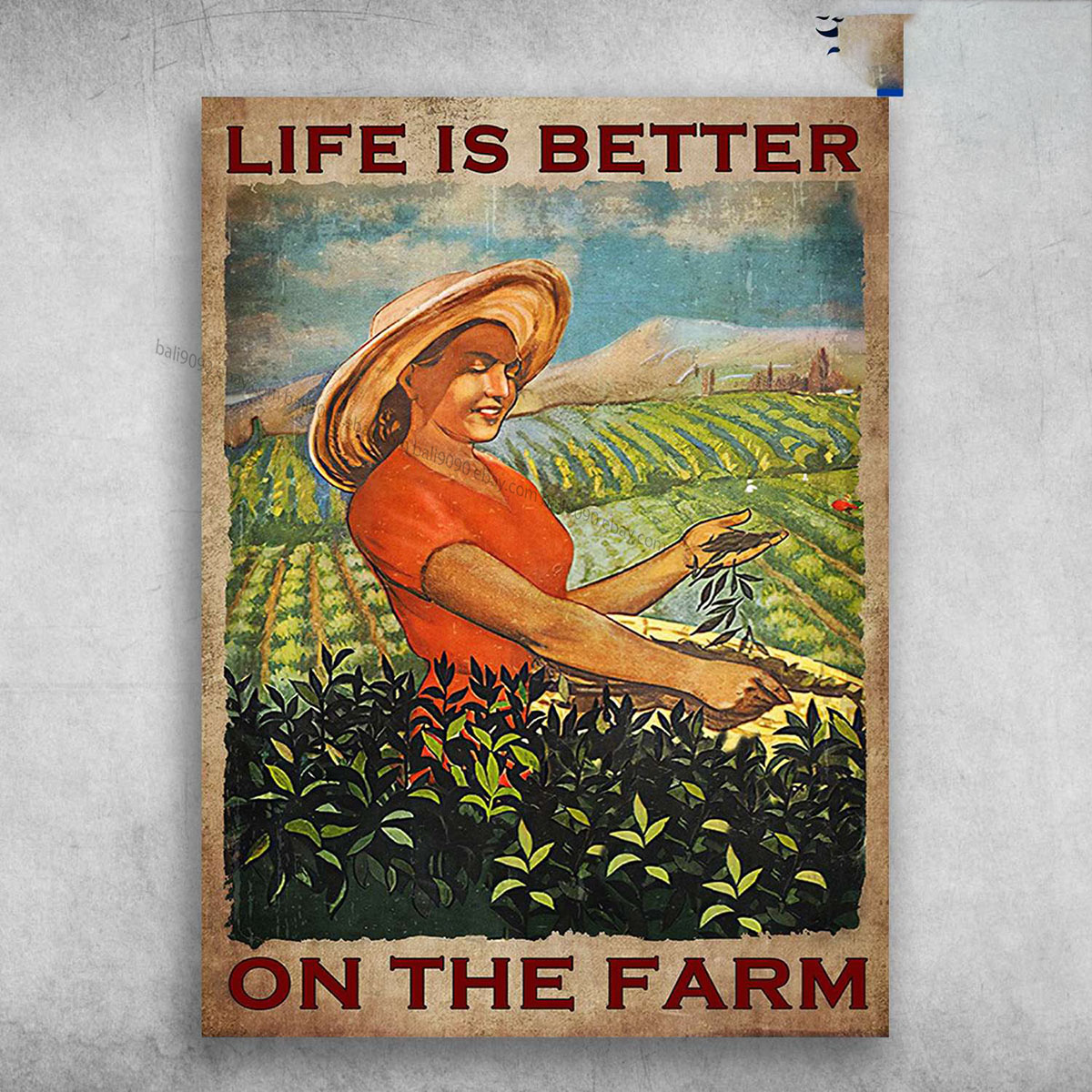 Farmer Poster, Gift For Farmer – Life Is Better, On The Farm
