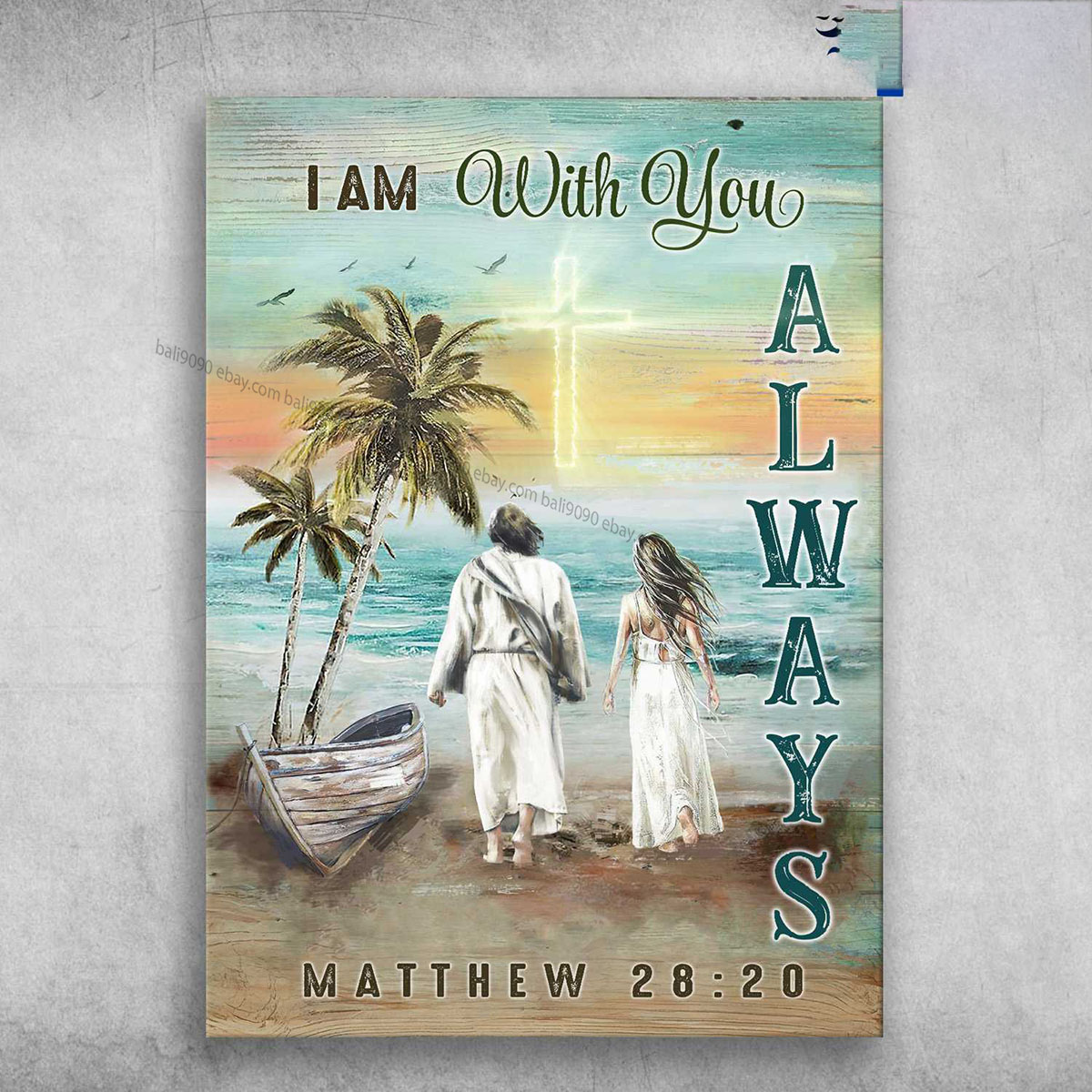 God Always Beside You, I Am With You Always, Jesus Beach Lover