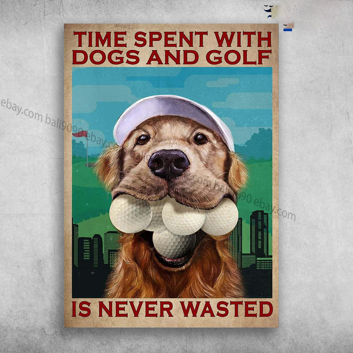 Golden Retriever, God Golf – Time Spent With Dogs And Golf, Is Never Wasted