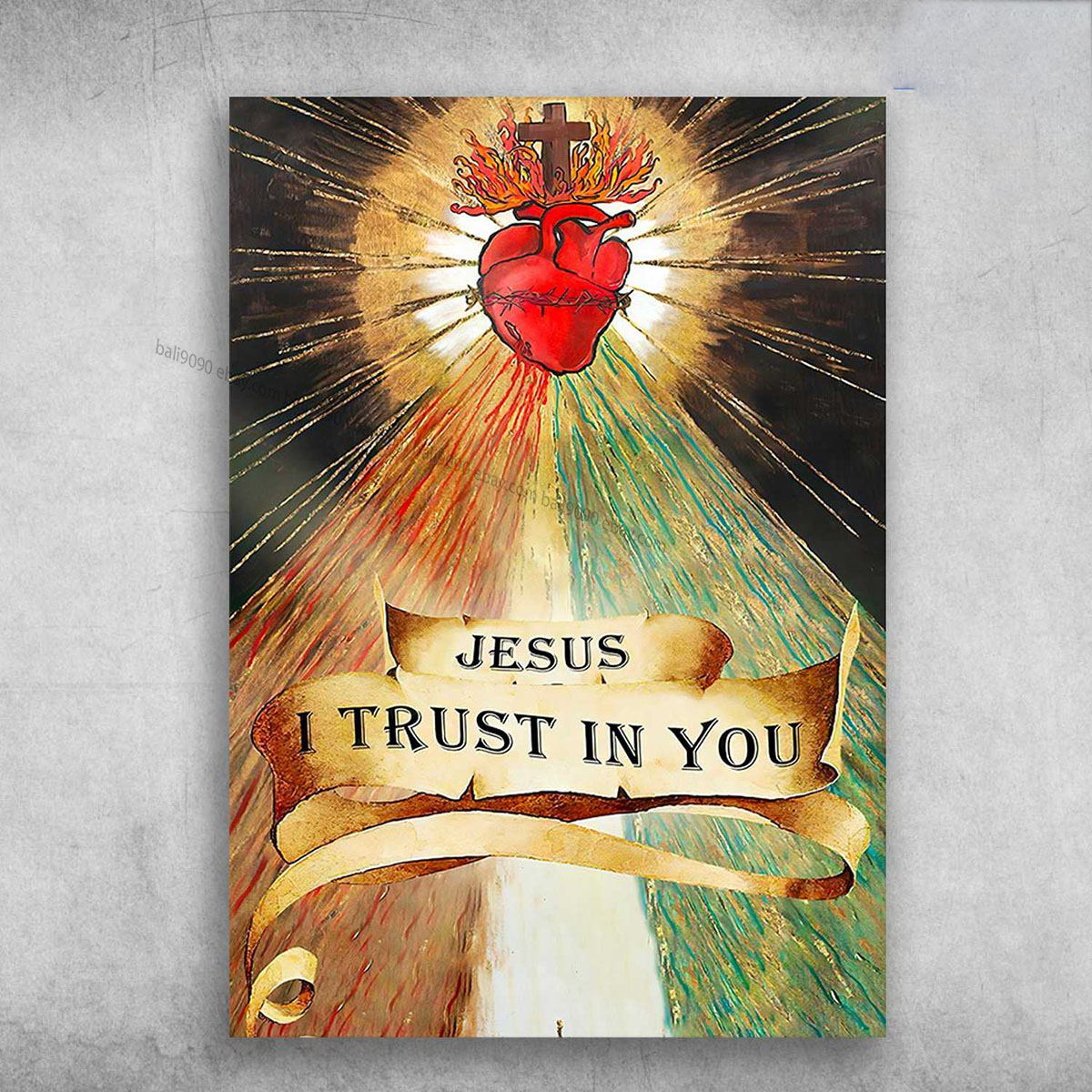 Jesus Poster, Jesus Heart, Jesus I Trust In You