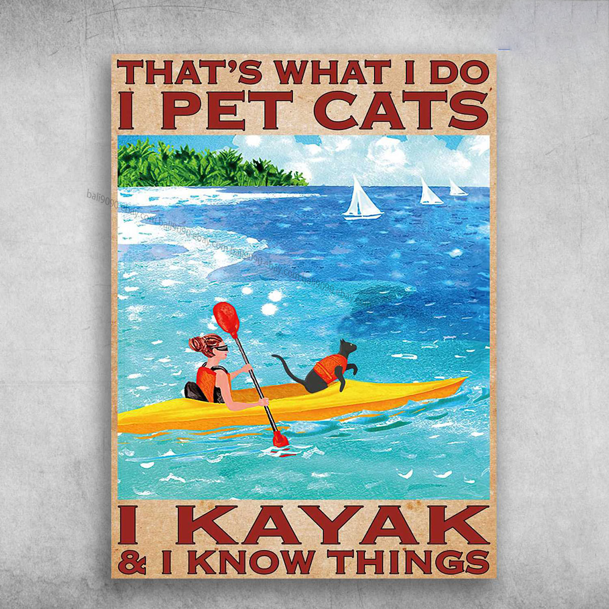 Kayaking With Cat, Kayaking Girl, That’s What I Do, I Pet Cats, I Kayak, And …