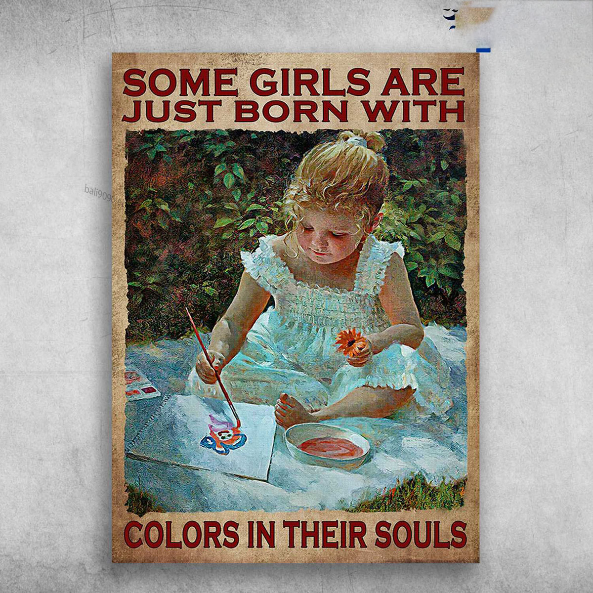 Little Girl Drawing – Some Girls Are Just Born, With Color In Their Souls