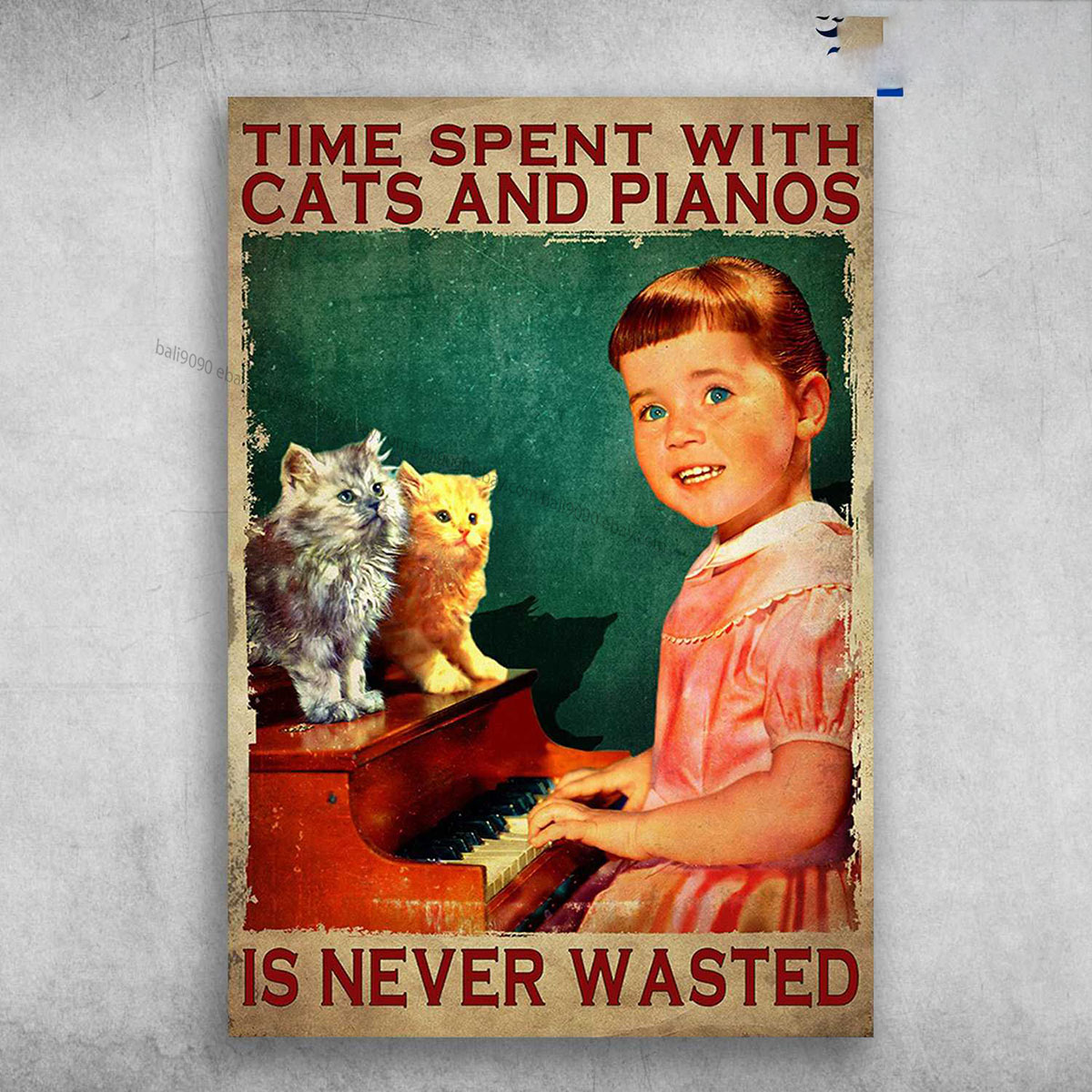 Little Girl Piano, Piano Cat – Time Spent With Cats And Piano, Is Never Wasted