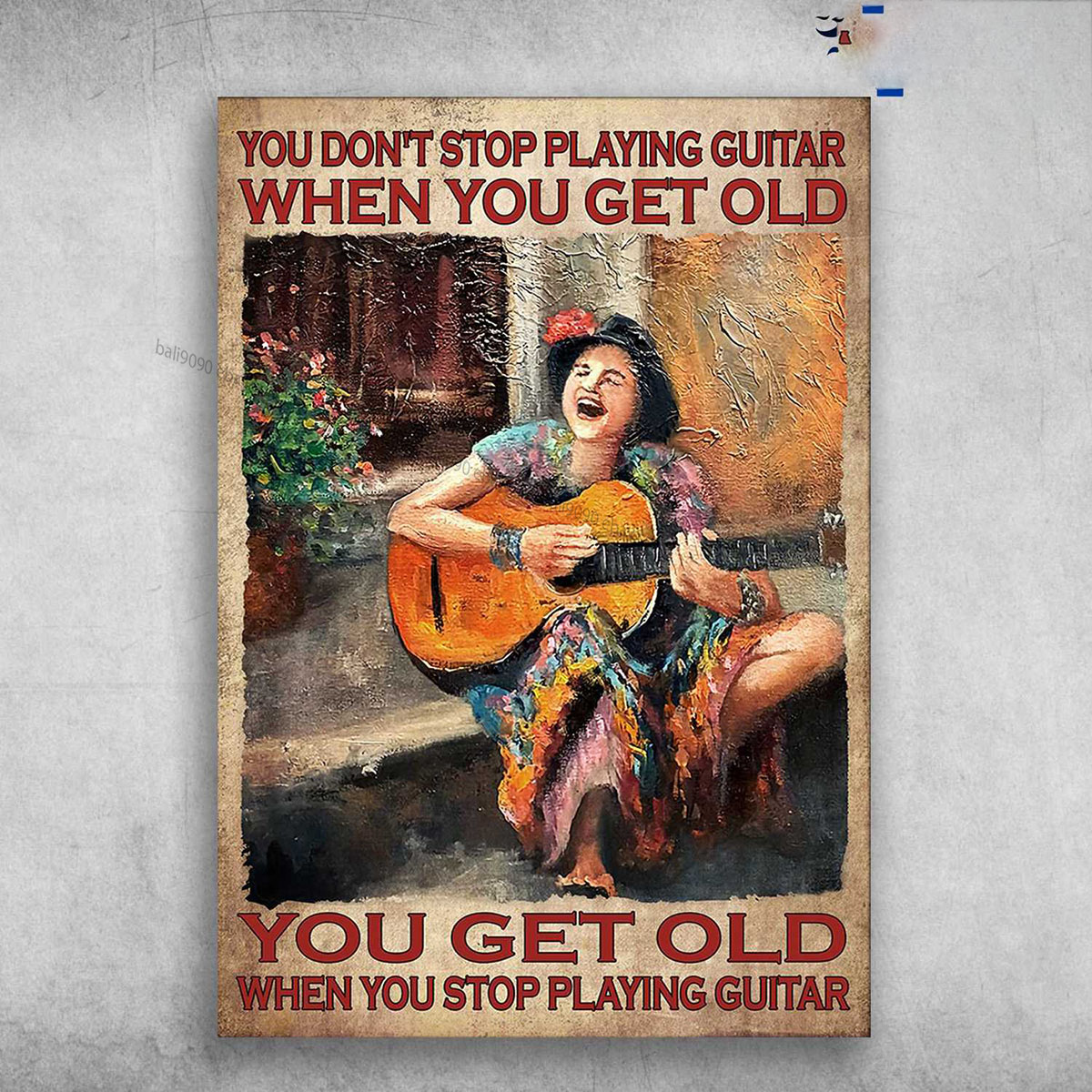 Old Lady Loves Guitar – You Don’t Stop Playing Guitar When You Get Old, You G…