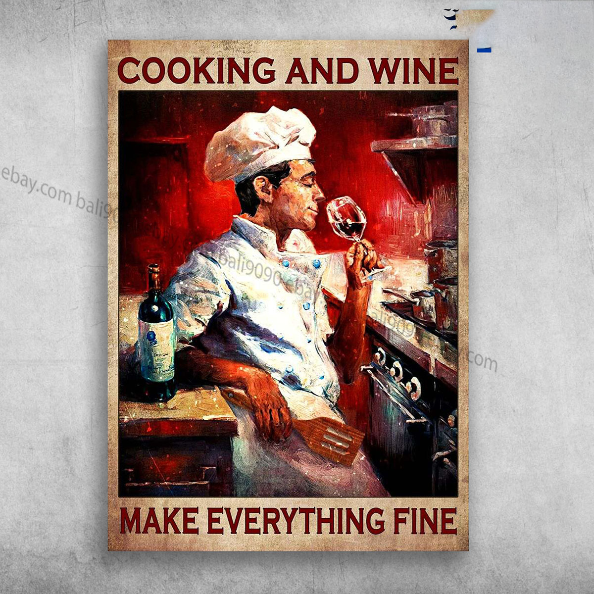 Chef Drinking – Cooking And Wine, Make Everything Fine