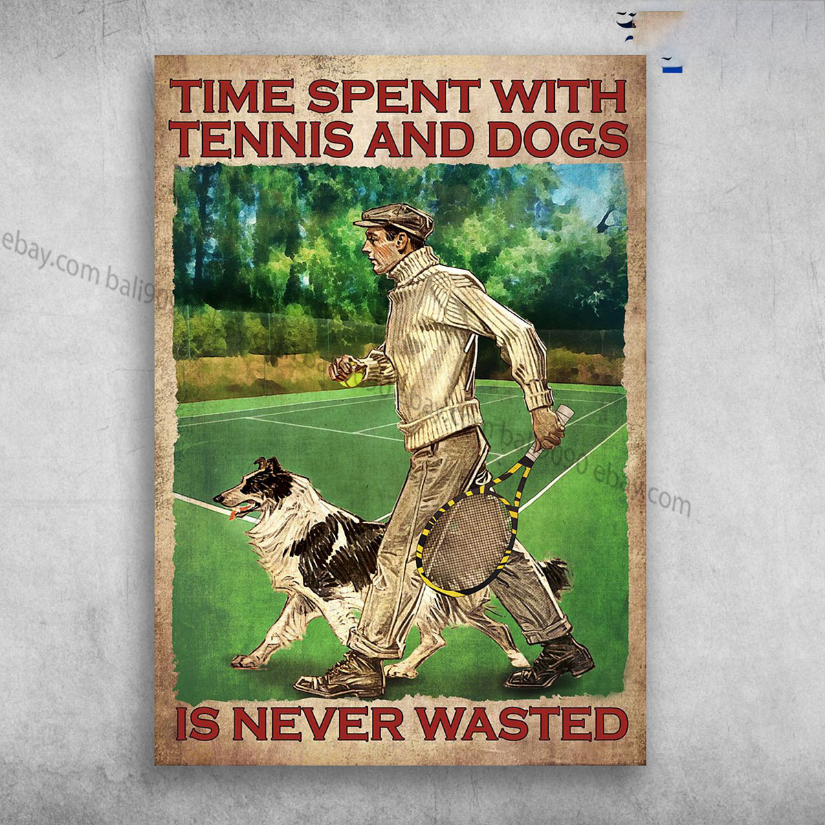 Tennis Player, Tennis Dog – Time Spent With Tennis And Dogs, Is Never Wasted