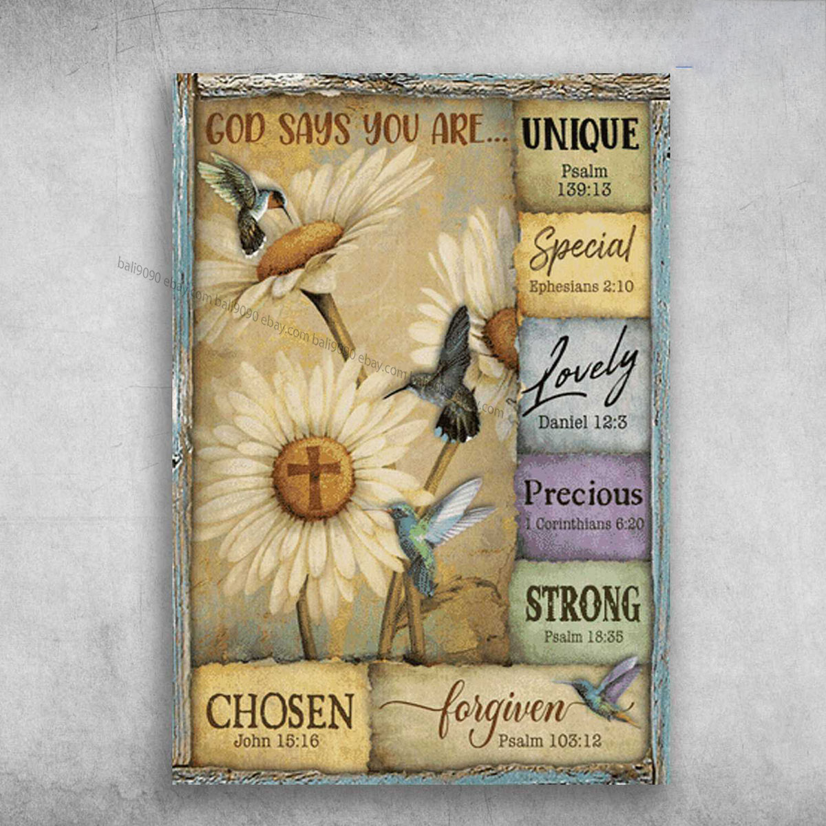 Hummingbird Poster, Hummingbird Flower, God Says You Are, Unique, Special, Lo…